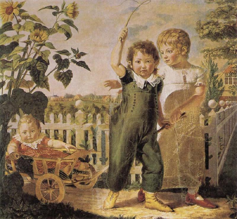 Philipp Otto Runge The Hulsenbeck Children Germany oil painting art